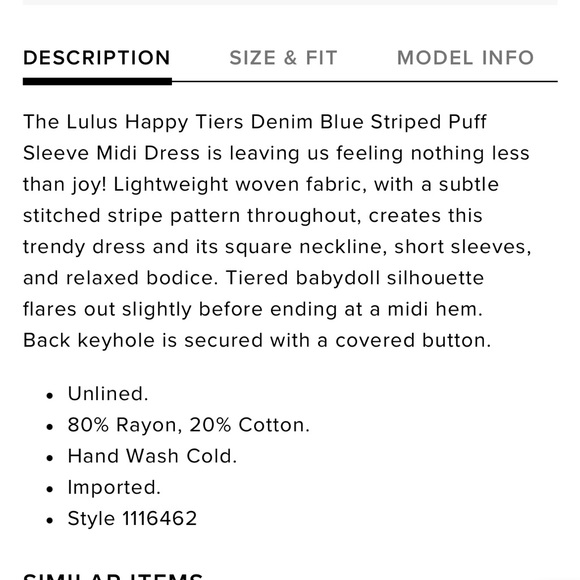 Lulus Happy Tiers Denim Blue Stripped Midi - Picture 10 of 12